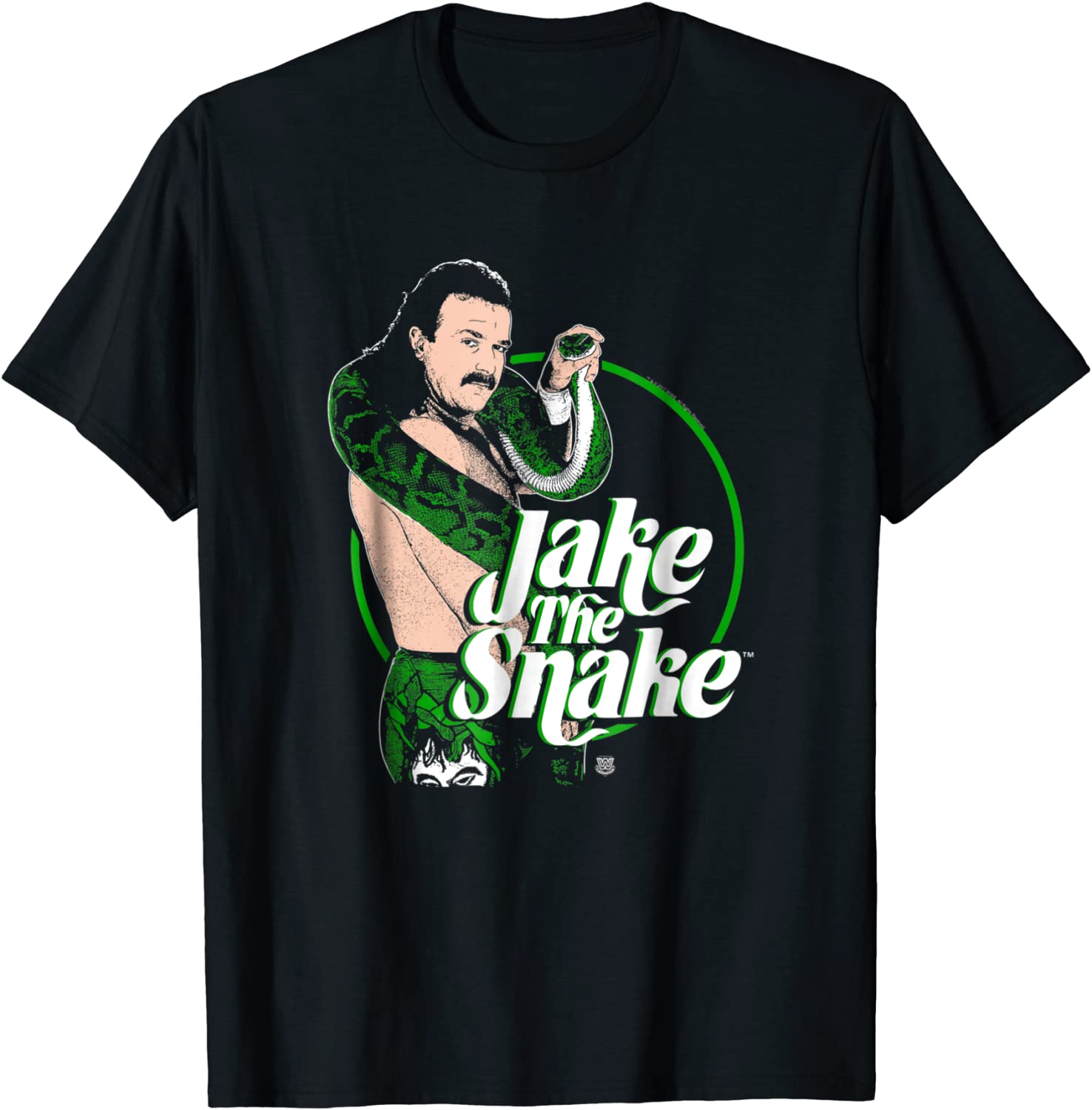 WWE Jake The Snake Roberts with Logo T-shirt