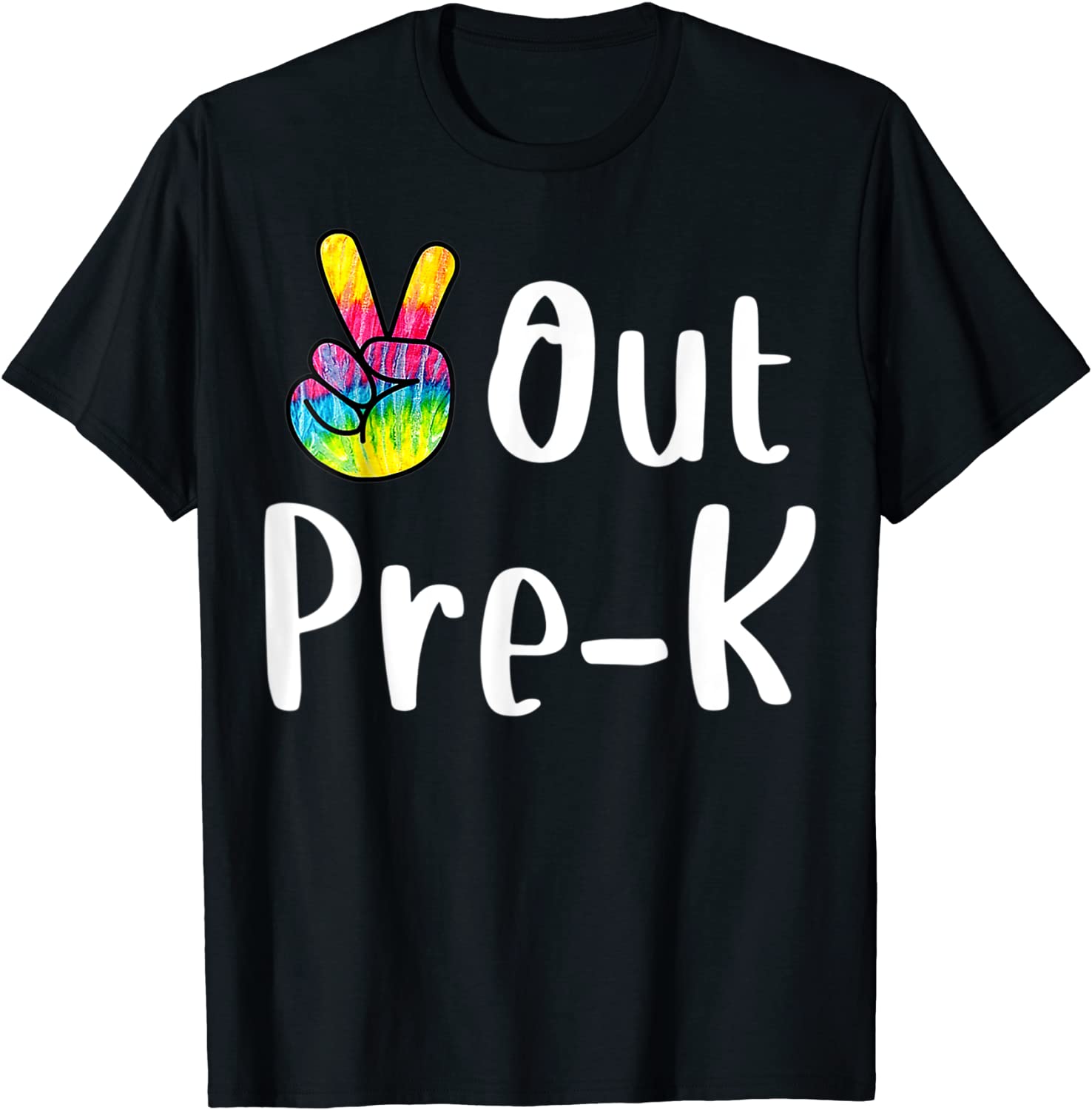 Peace Out Pre-K Tie Dye Graduation Class Of 2021 T-Shirt
