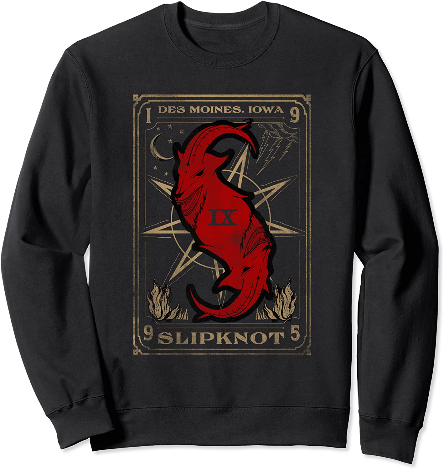 Slipknot Tarot Card Crewneck Sweatshirt