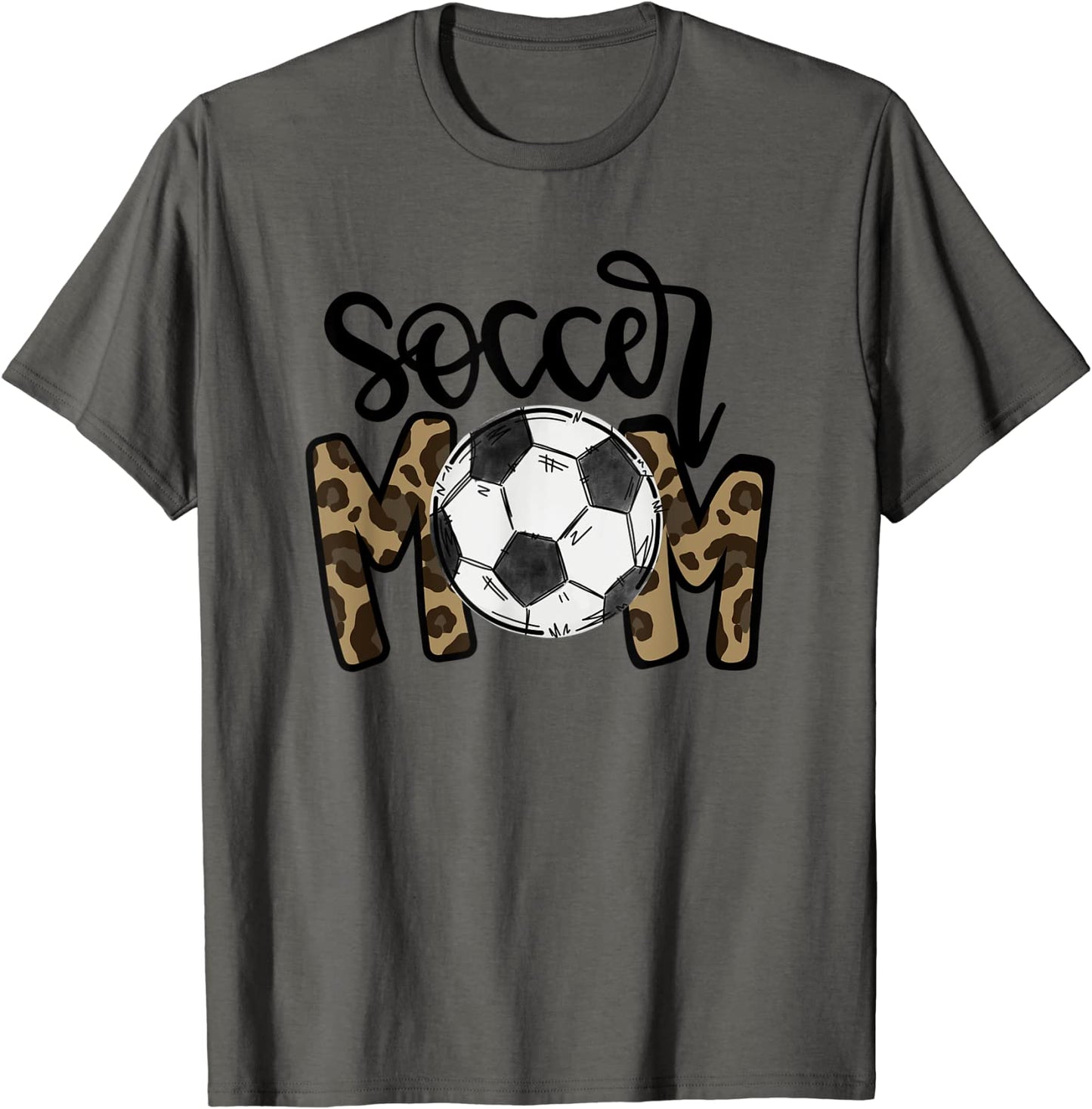 Soccer Mom Leopard Funny Soccer Mom Mothers Day 2021 T-Shirt