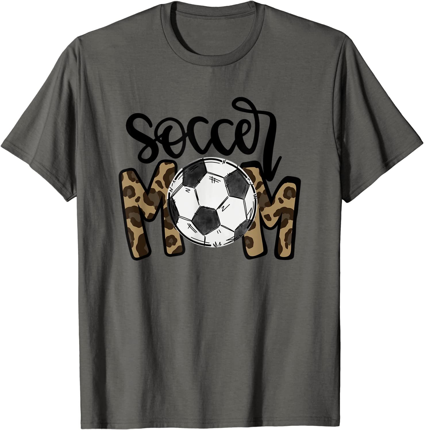 Soccer Mom Leopard Funny Soccer Mom Mothers Day 2021 T-Shirt