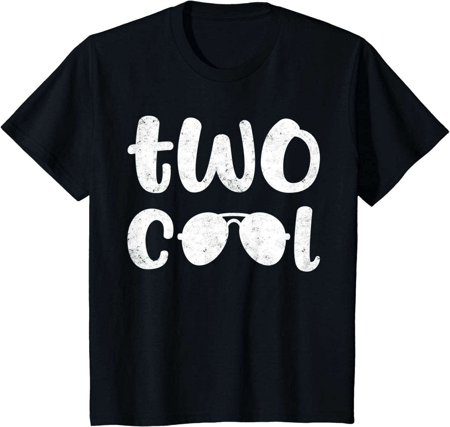 Kids Two Cool 2nd Birthday Gift 2 Year Old Boy Second Bday T-Shirt