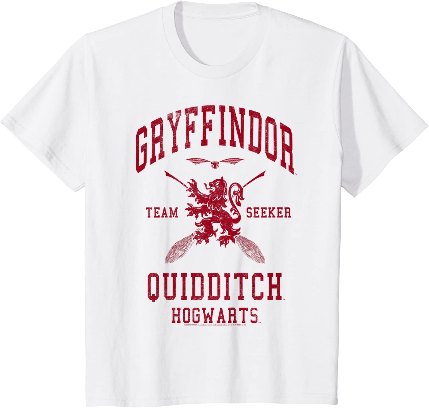 Kids Harry Potter Gryffindor Bold Team Seeker T-Shirt