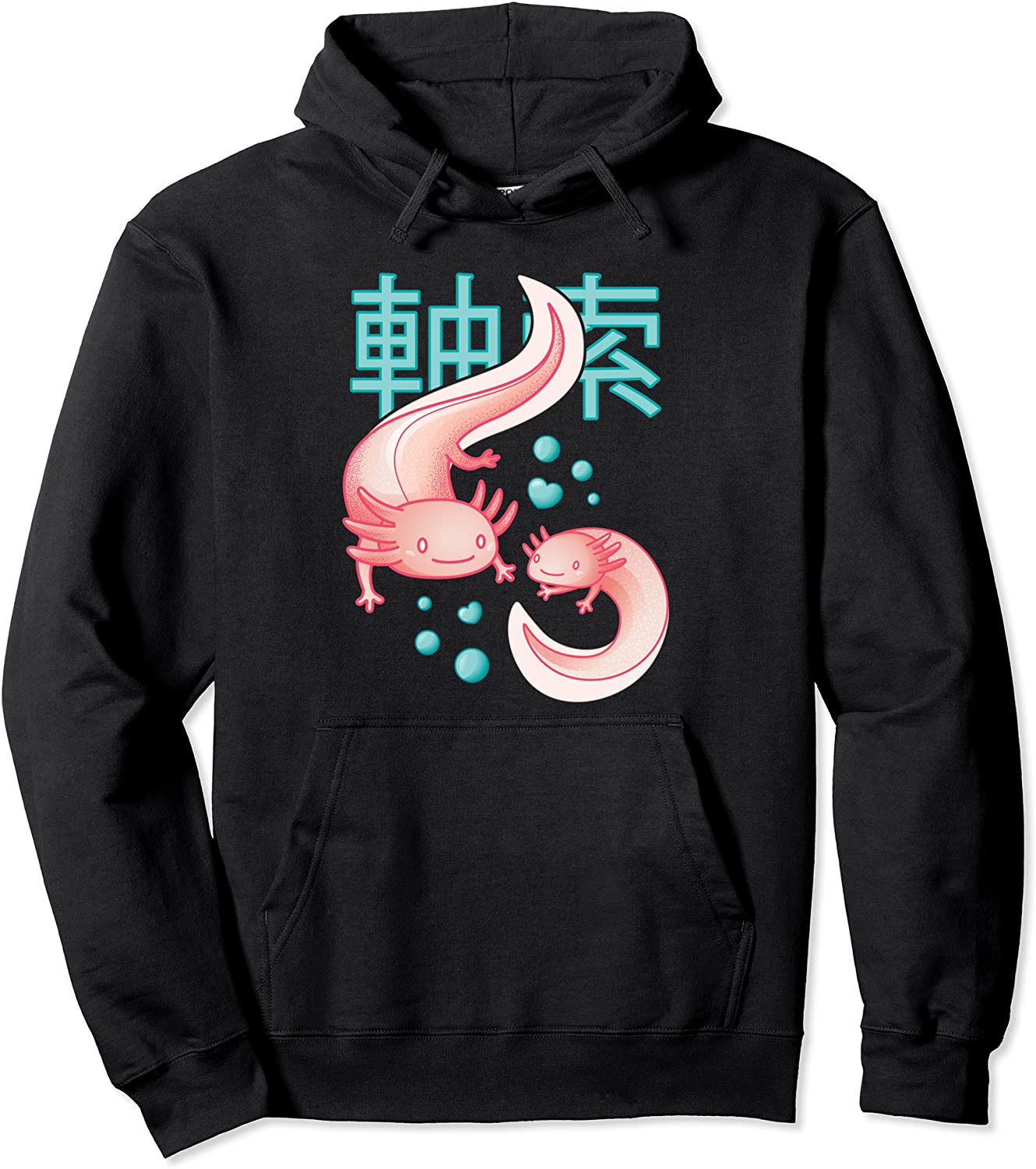 Kawaii Axolotls Japanese Aesthetic Harajuku Anime Axolotl Pullover Hoodie