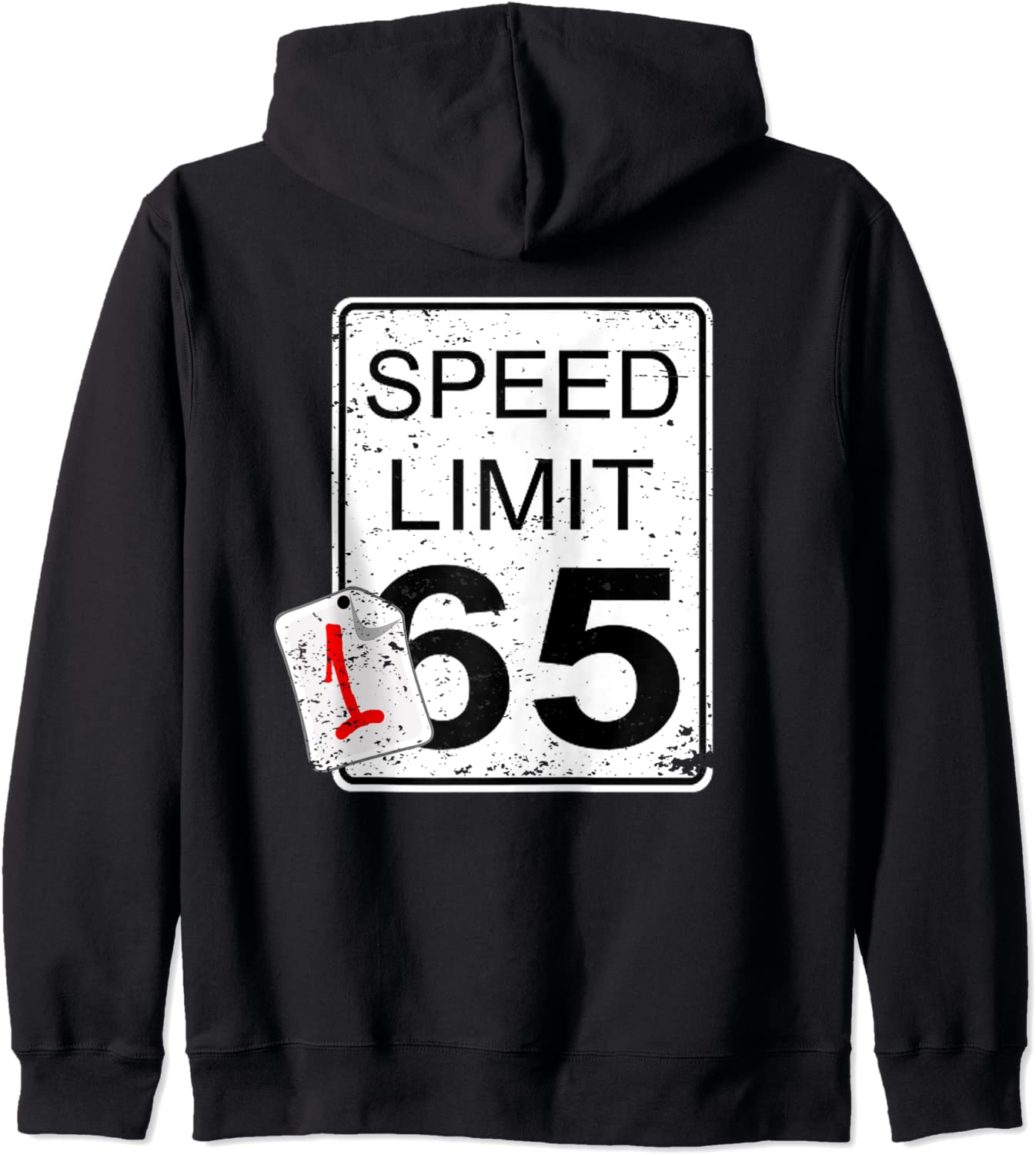 Funny Car Guy Gift - Faster Than Speed Limit Sign 165 Hoodie
