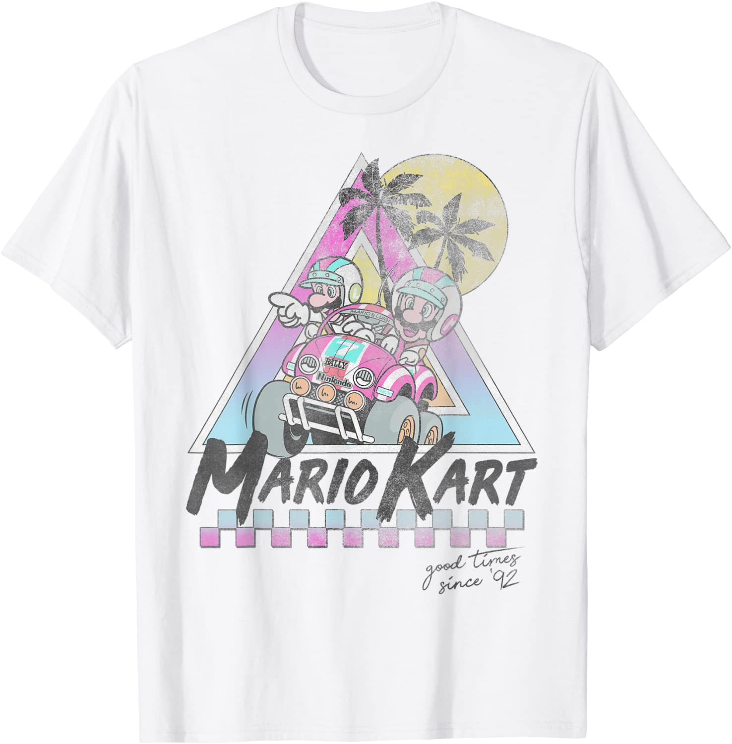 Mario Kart Mario And Luigi Good Time Since 92 Vintage T-Shirt