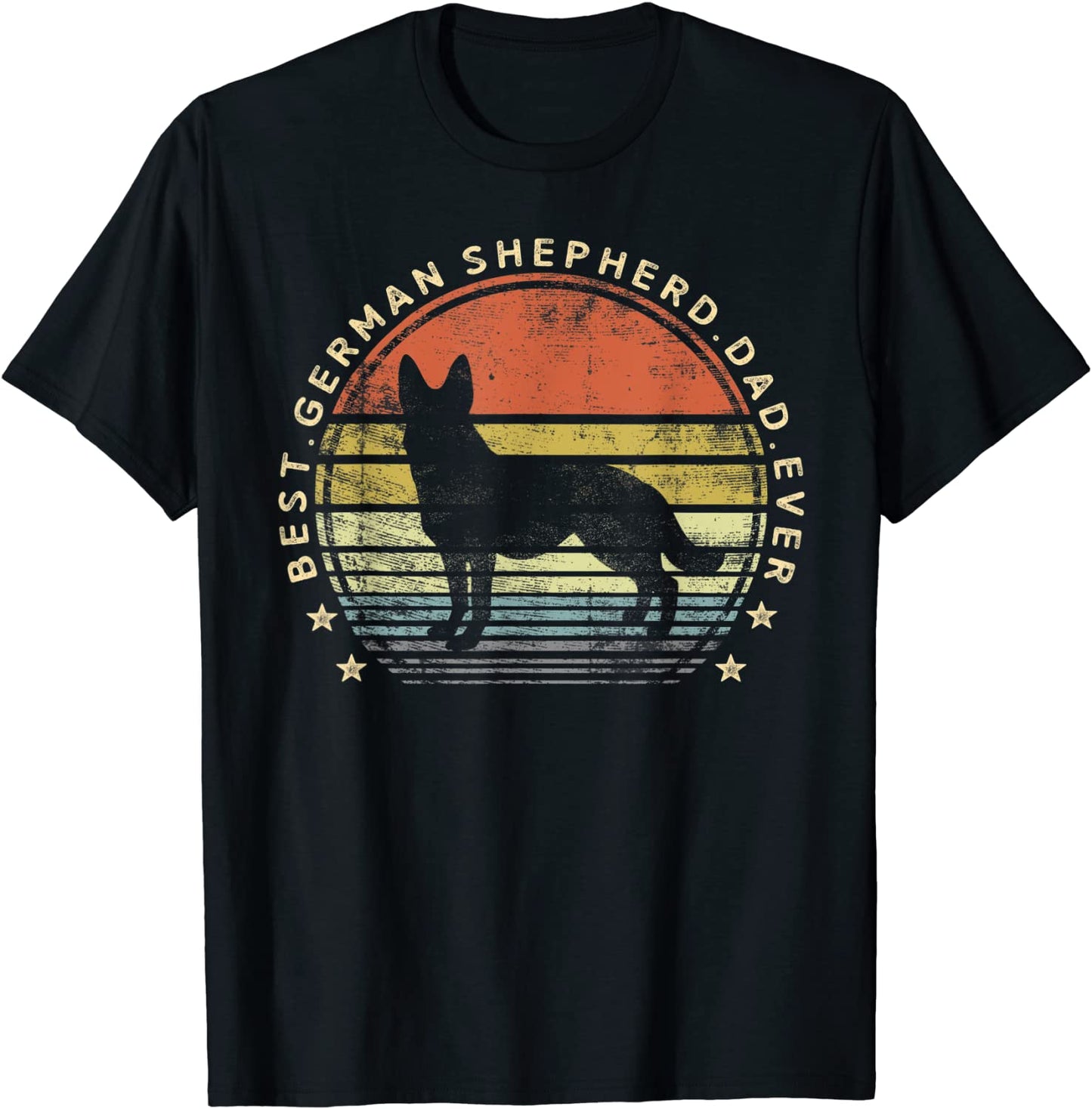 Mens Best German Shepherd Dad Ever Daddy Gifts Dog Lover Owner T-Shirt