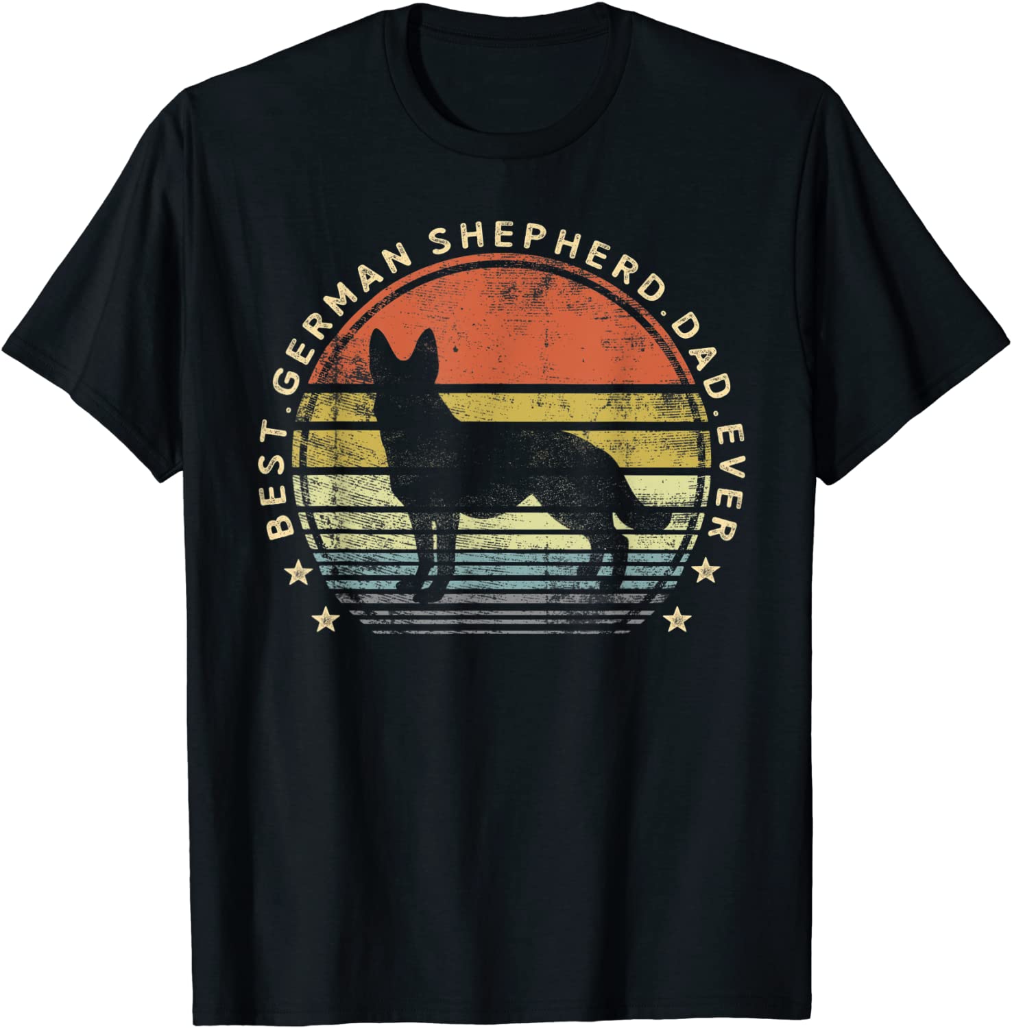 Mens Best German Shepherd Dad Ever Daddy Gifts Dog Lover Owner T-Shirt