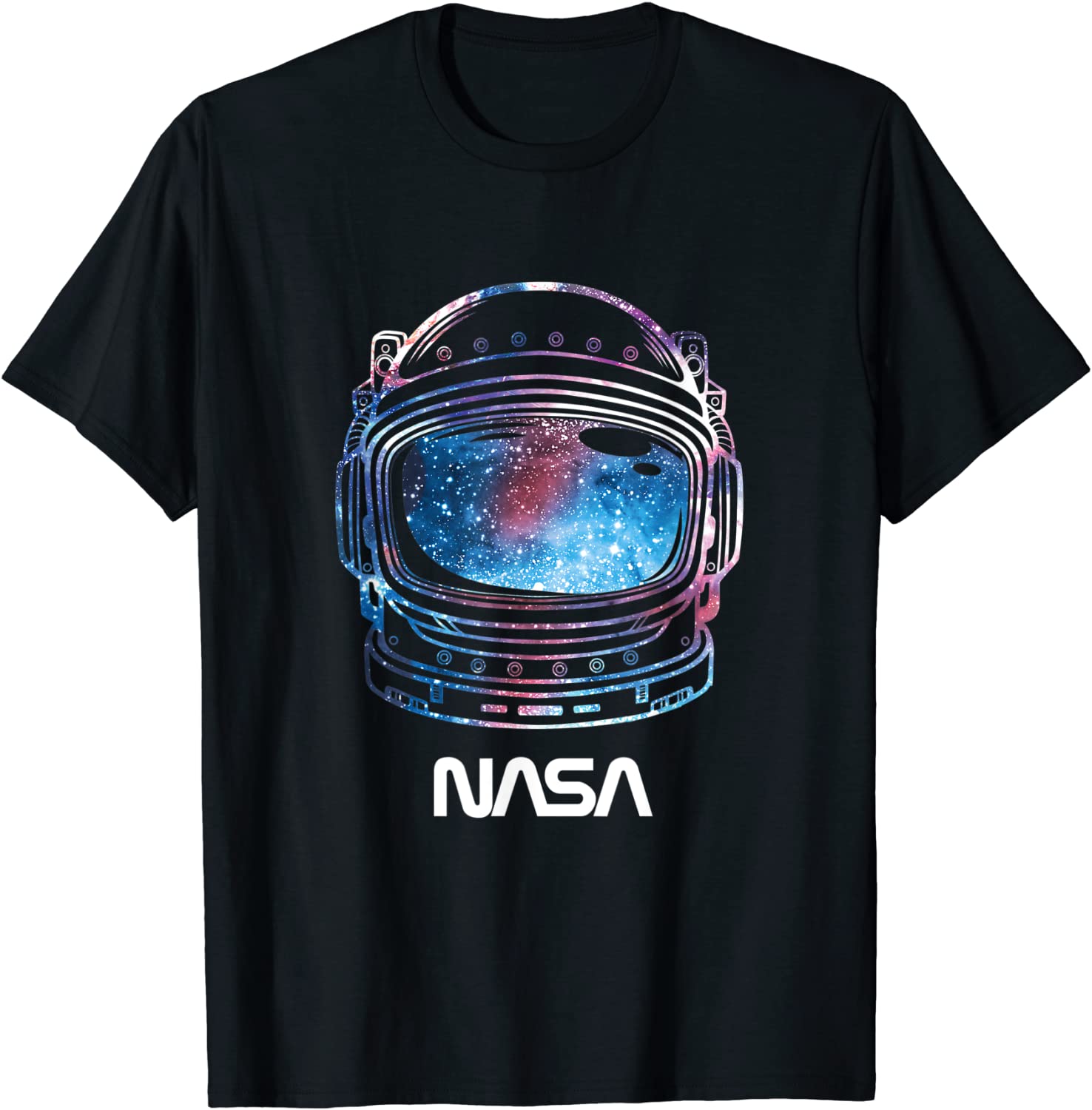 NASA Galaxy Lineart Fill Helmet T-Shirt