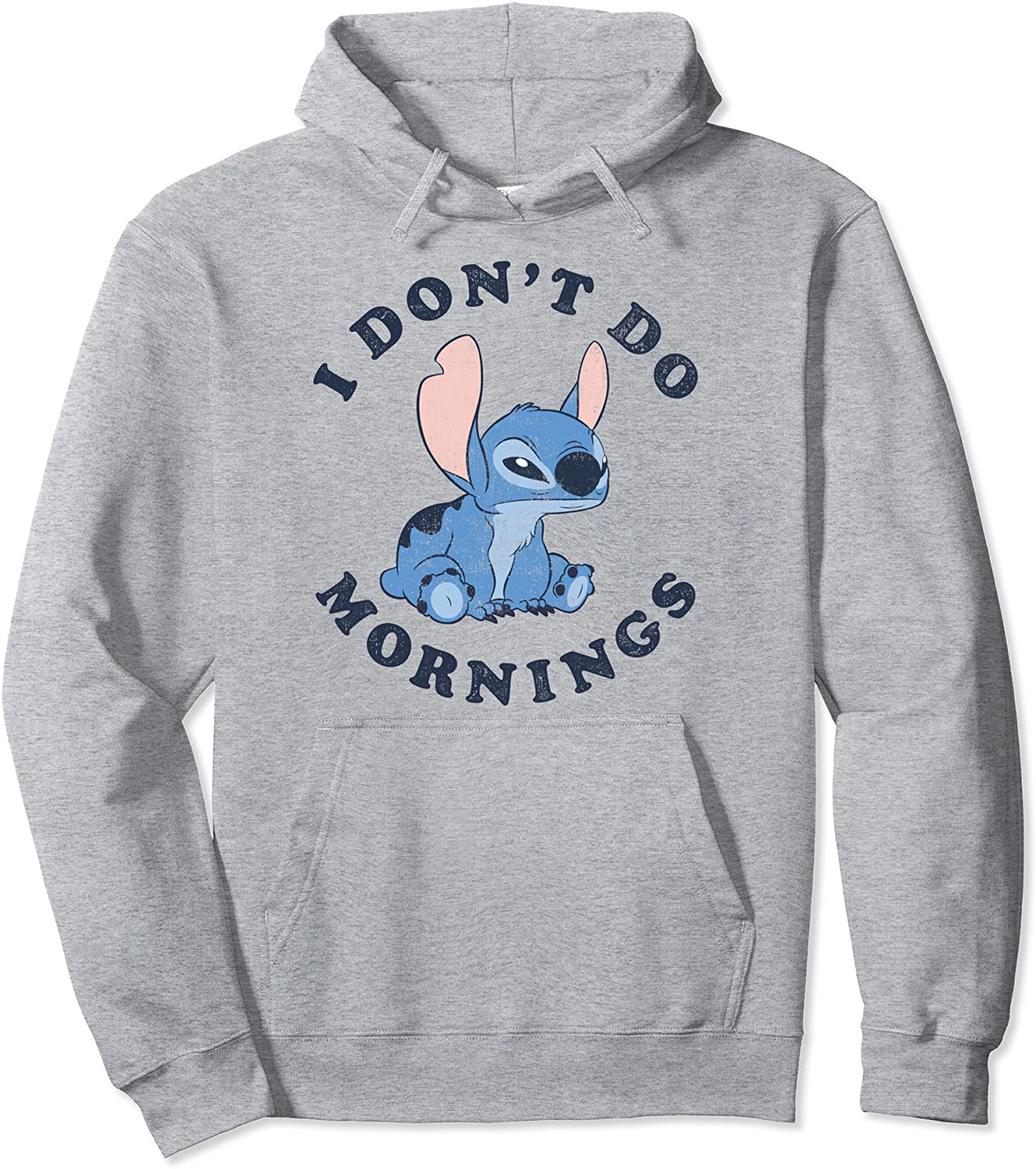 Disney Lilo Stitch I Dont Do Mornings Pullover Hoodie