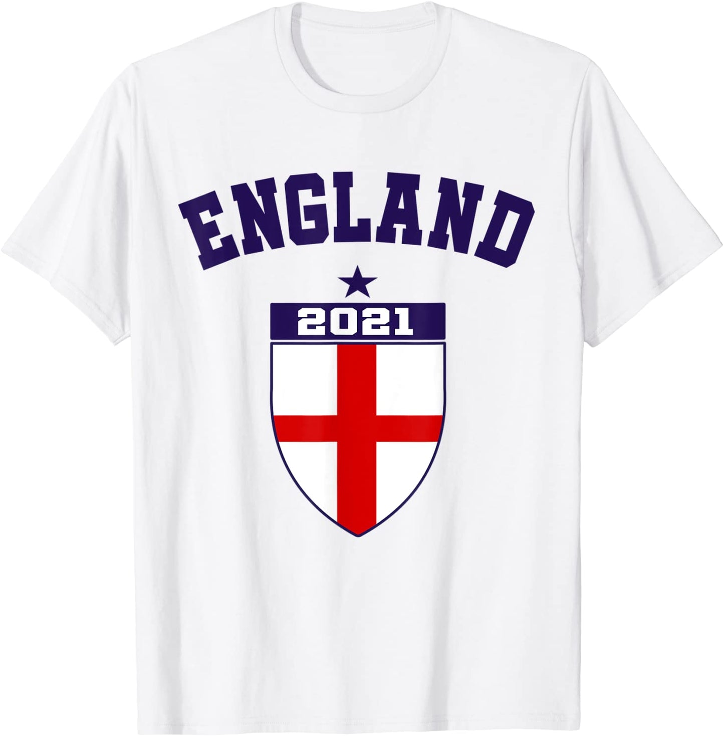 Fan England Football Top Euro Retro England Soccer Jersey T-Shirt