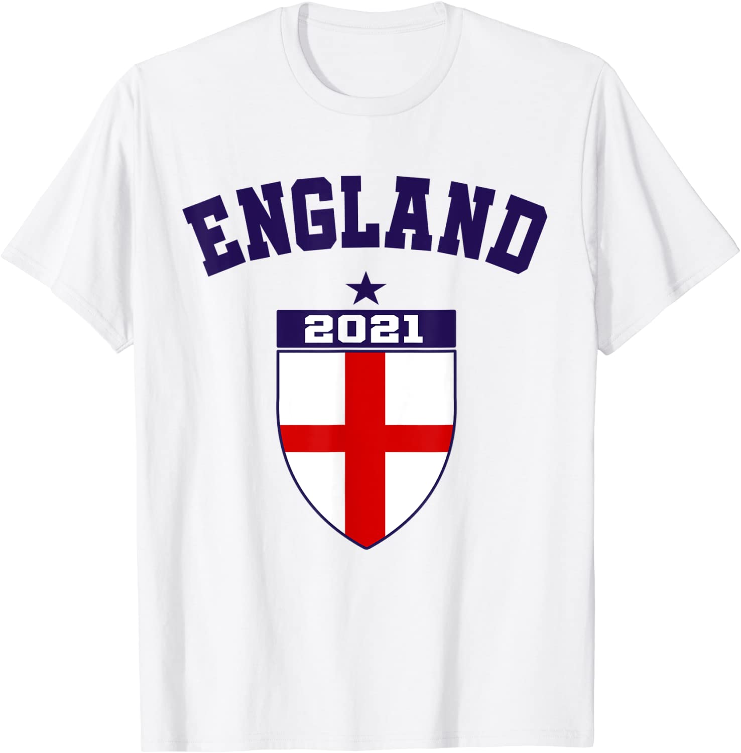 Fan England Football Top Euro Retro England Soccer Jersey T-Shirt