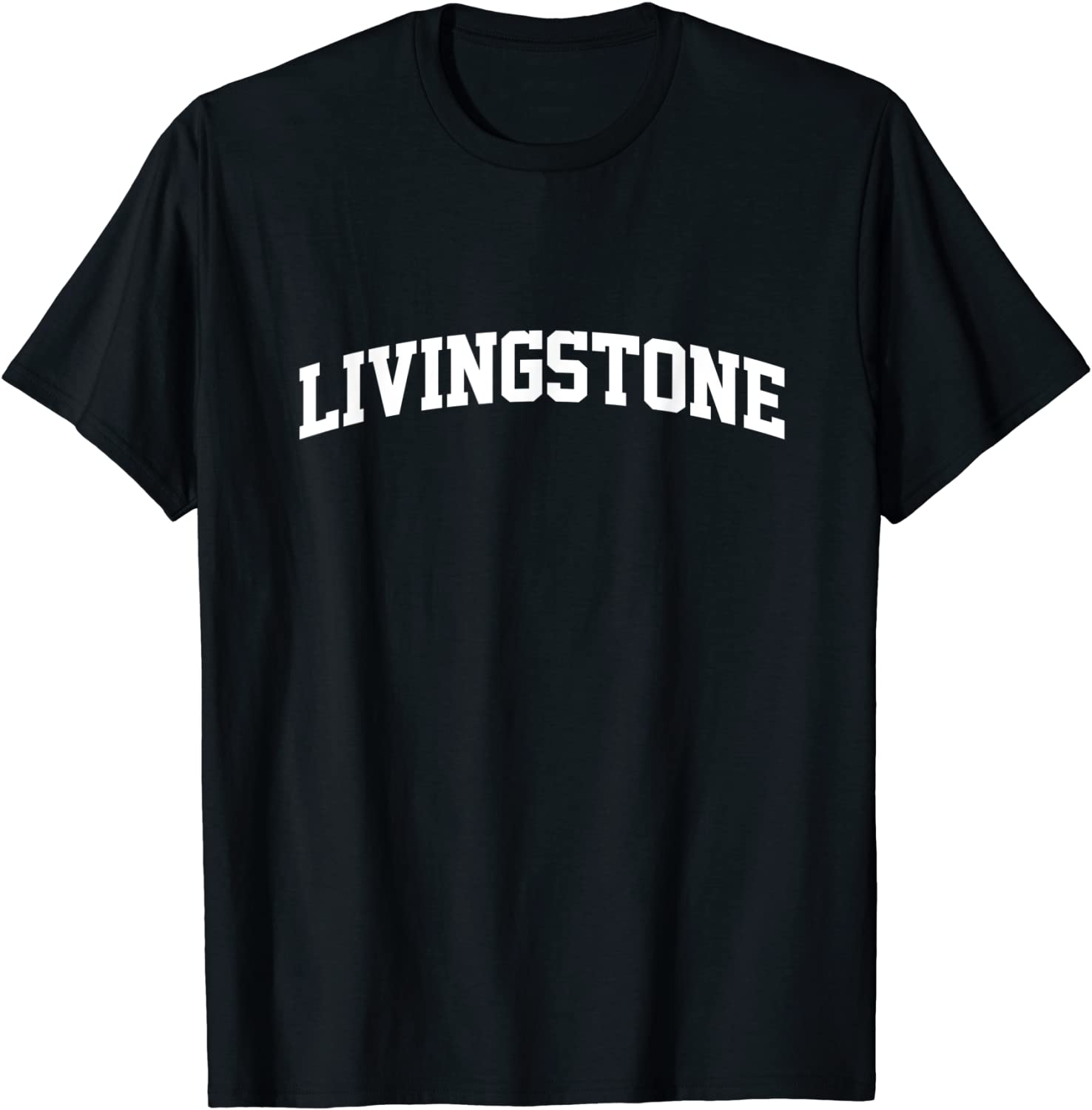 Livingstone Vintage Retro Sports Team College Gym Arch T-Shirt