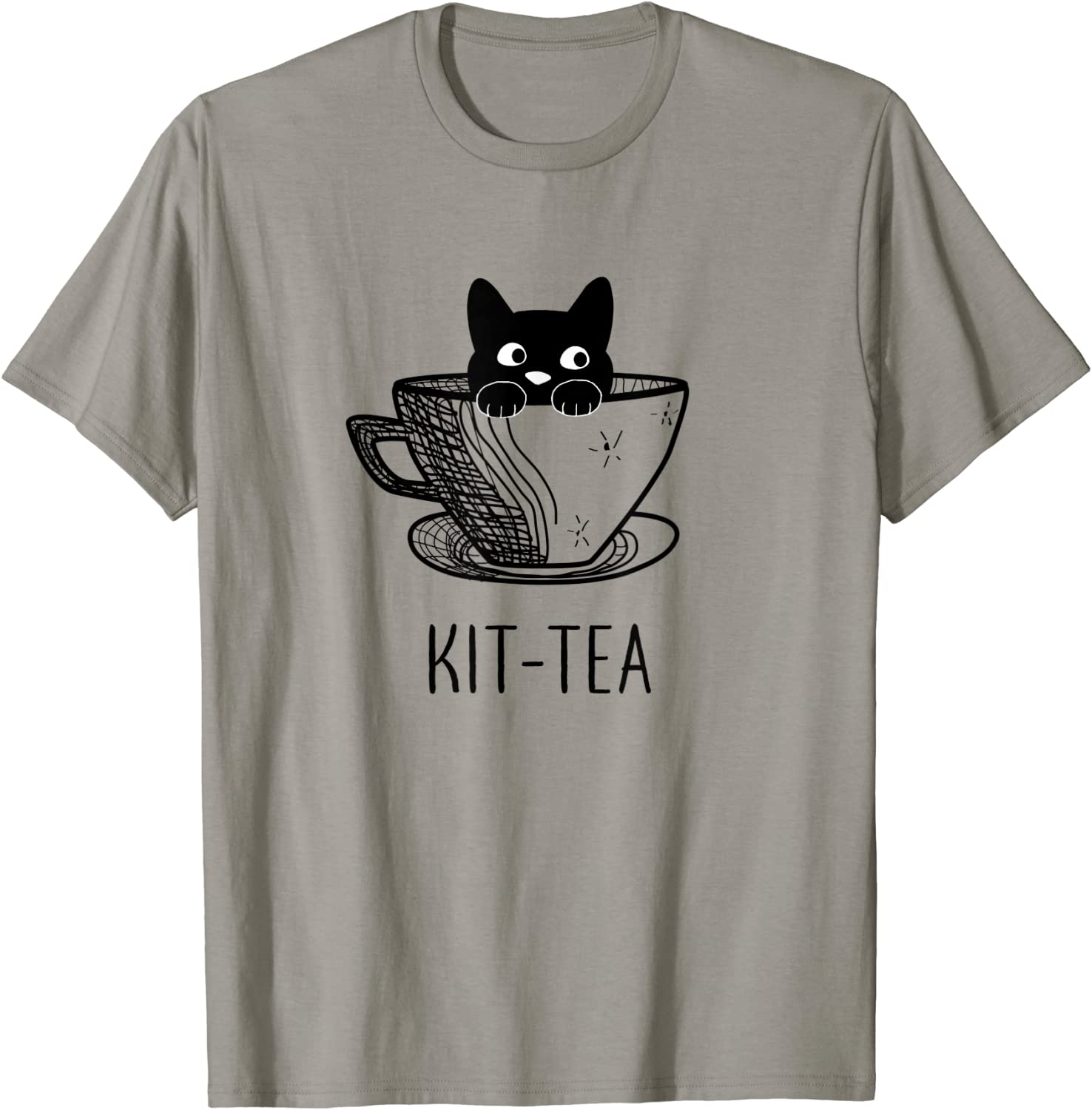 Cat Shirts Kit-Tea Funny Cat Lover Gift Cute Black Cat T-Shirt