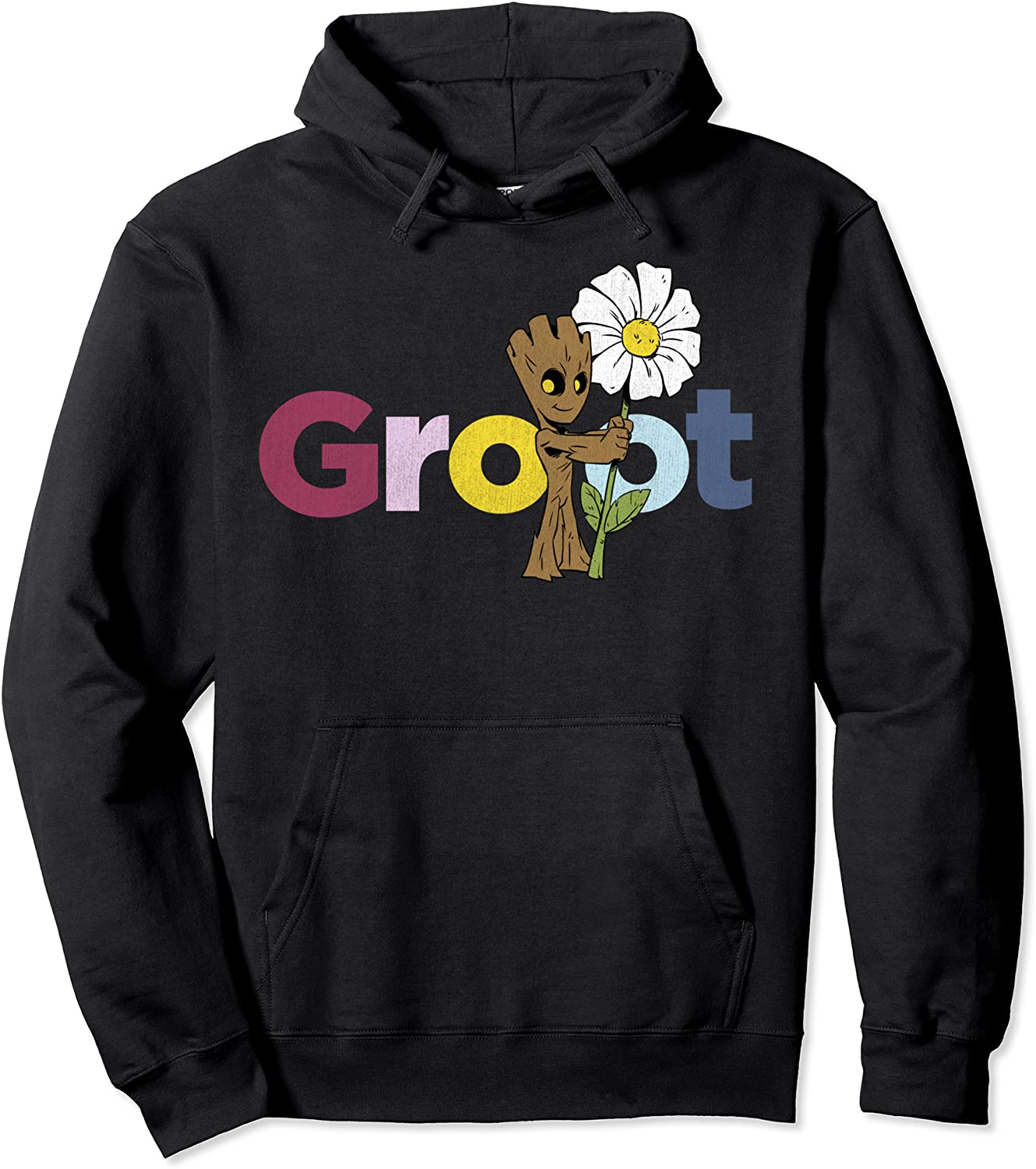 Marvel Guardians Of The Galaxy Groot Daisy Portrait Pullover Hoodie