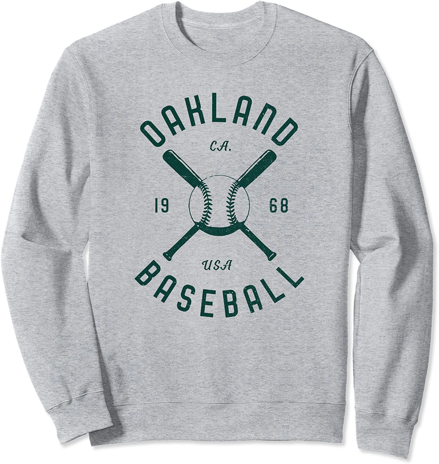 Vintage distressed Oakland baseball 1968 sweater