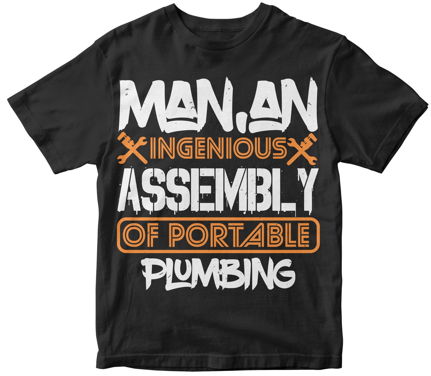 Man An Ingenious Assembly Of Portable Plumbing