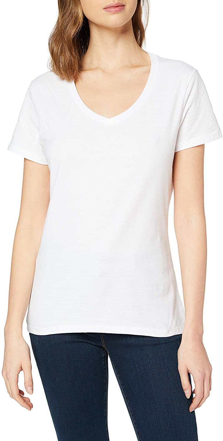 Hanes Womens Short Sleeve V-Neck T-Shirt