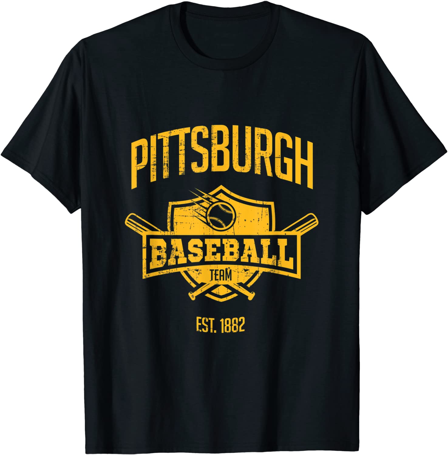 Distressed Retro Pirate Look Party Tailgate Gameday Fan Gift T-Shirt