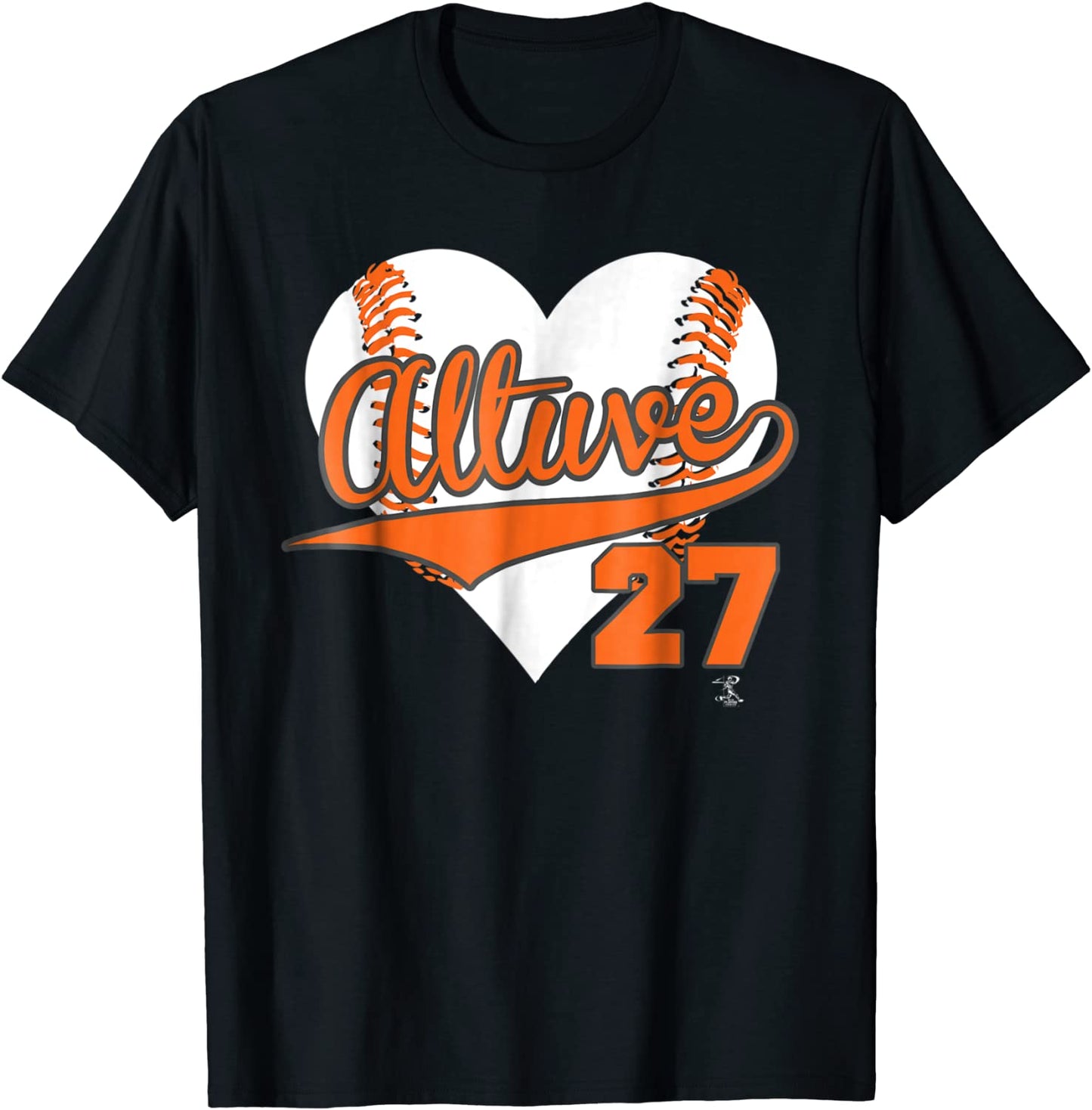 Jose Altuve Baseball Heart T-Shirt - Apparel