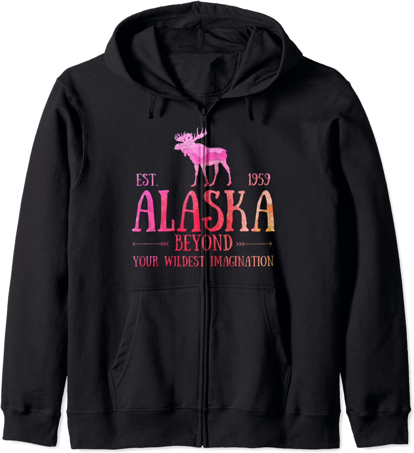Moose Alaska Apparel Last Frontier Alaska Bear Hoodie