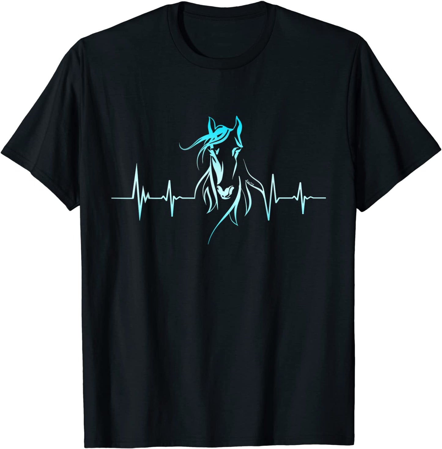 Horse Heartbeat Horse Lover Gifts Women Men Girls Teens T-Shirt