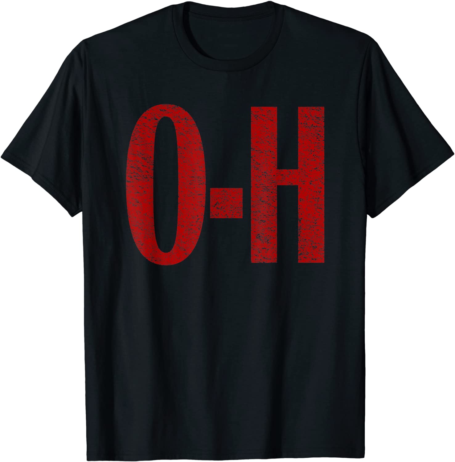 O-H Couples Matching Ohio Sports Football Funny Fun T-Shirt