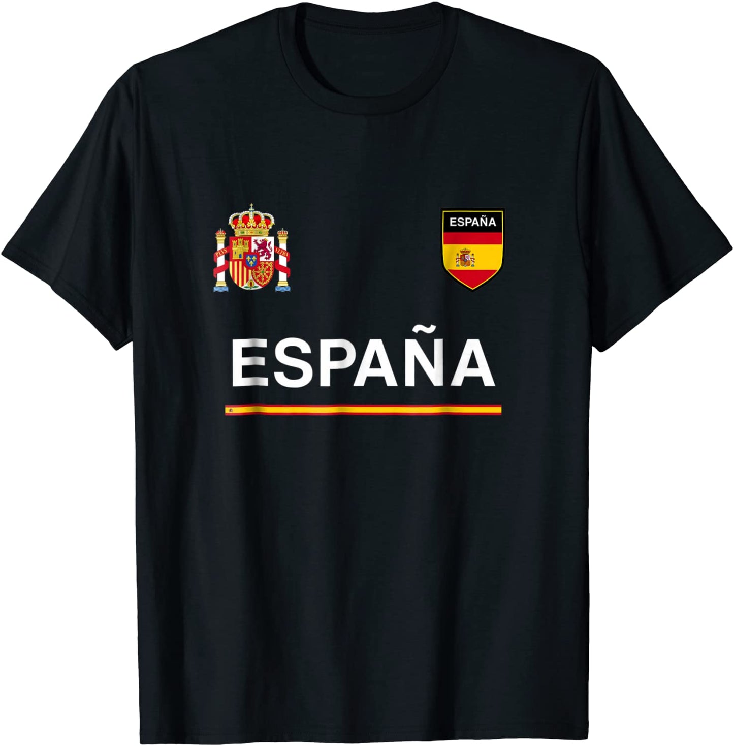 Espana T-shirt SportSoccer Jersey Tee Flag Football Madrid