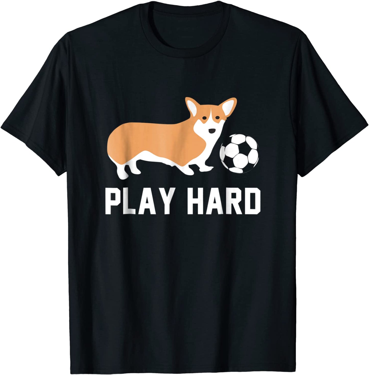 Soccer Corgi Dog Shirt Play Hard Team Sport Ball Gift