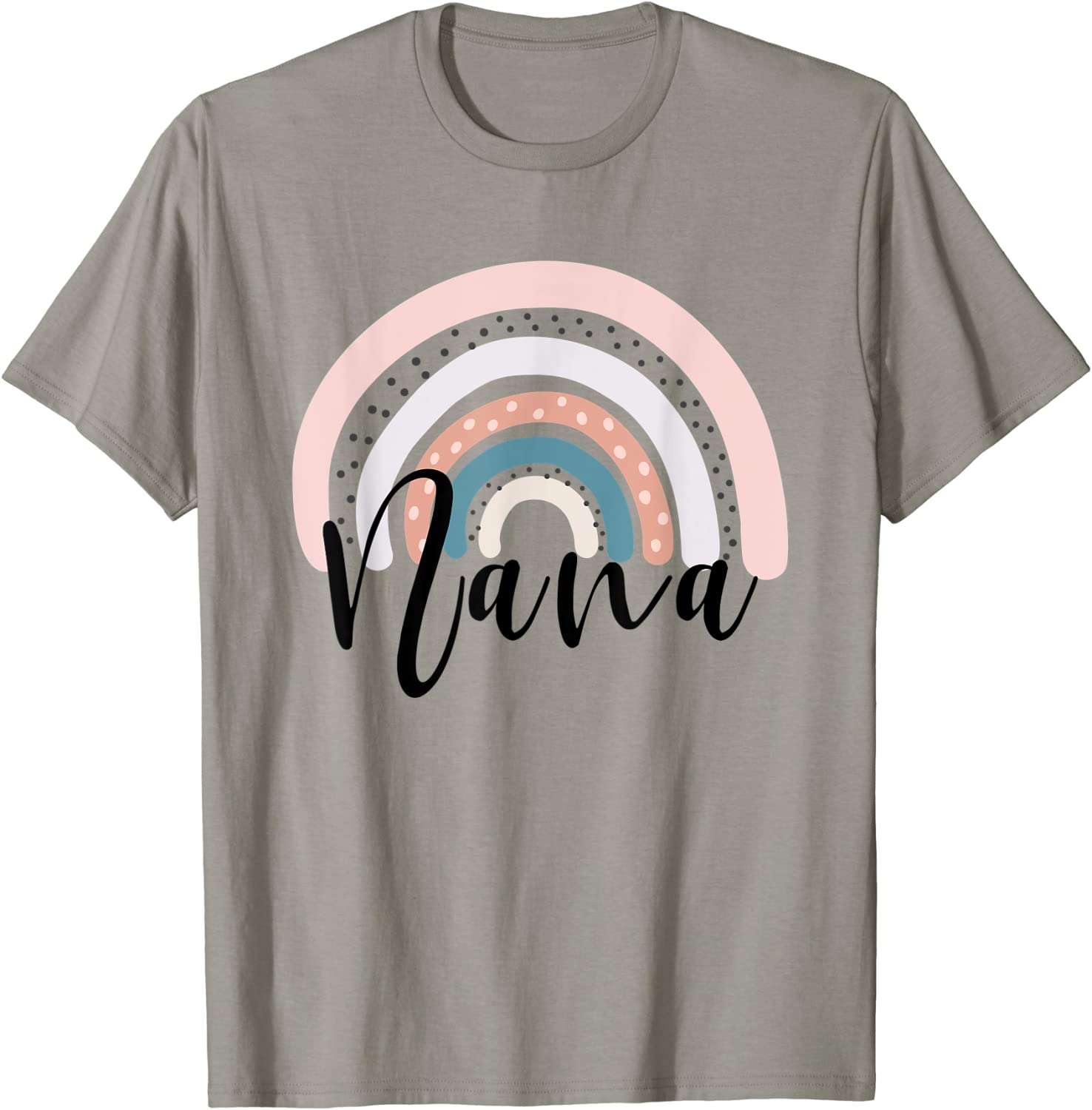 Nana Rainbow Tshirt For Women Grandma Gift From Grandkids T-Shirt