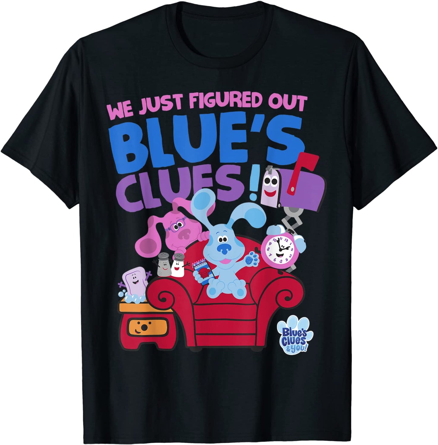 Blues Clues You Group Shot Just Figured Out Blues Clues T-Shirt