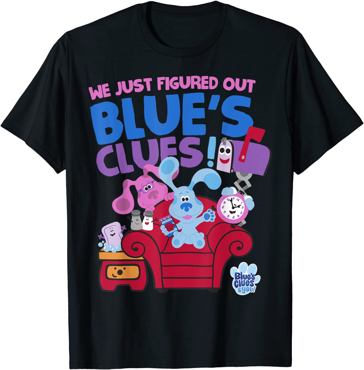 Blues Clues You Group Shot Just Figured Out Blues Clues T-Shirt