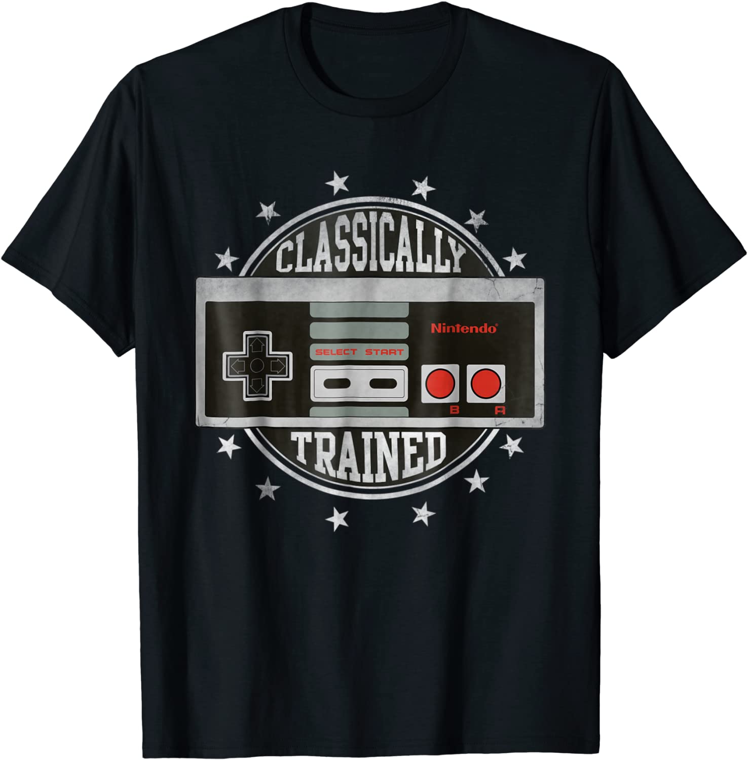 Nintendo NES Controller Classically Trained Graphic T-Shirt