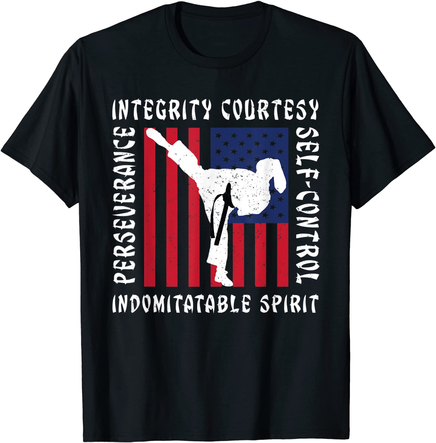 Taekwondo Martial Arts T-Shirt Tae Kwon Do Korean Sport Tee