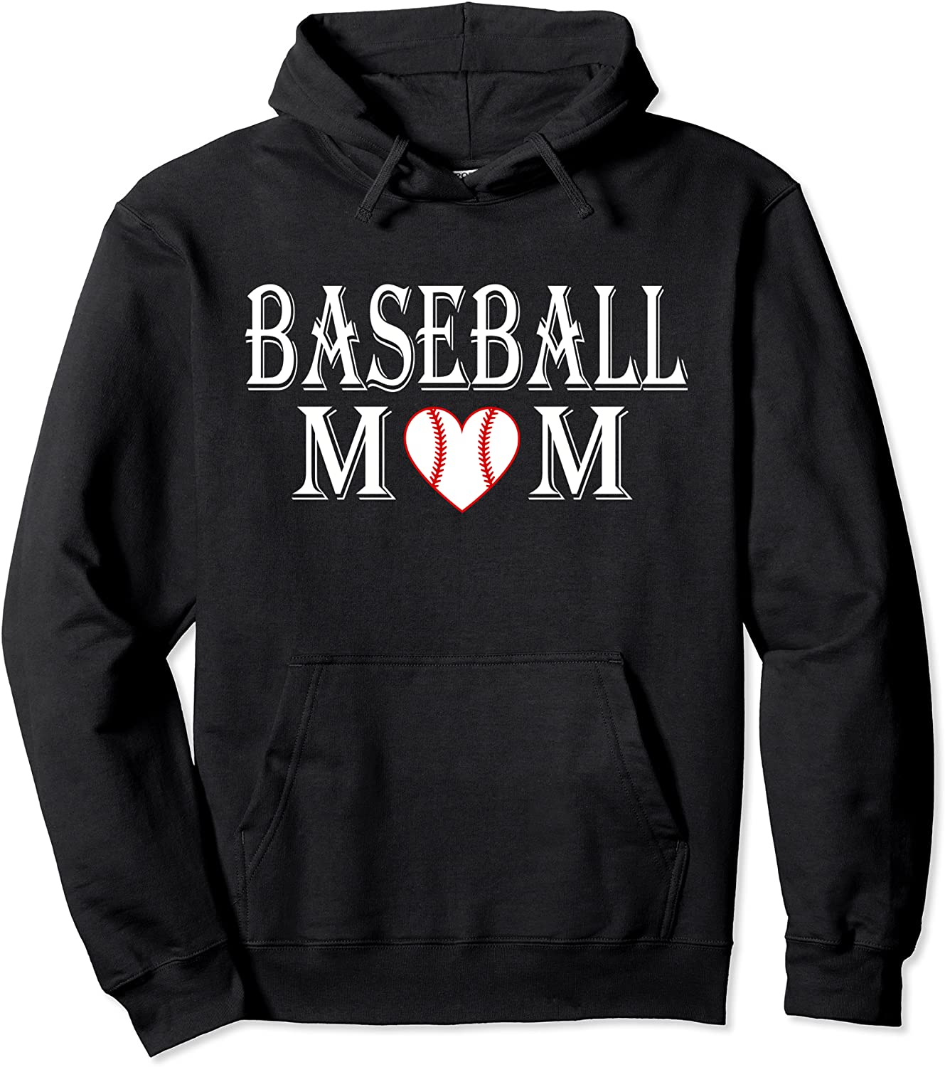 Baseball Mom Graphic Hoodie Sweatshirt For Sport Moms