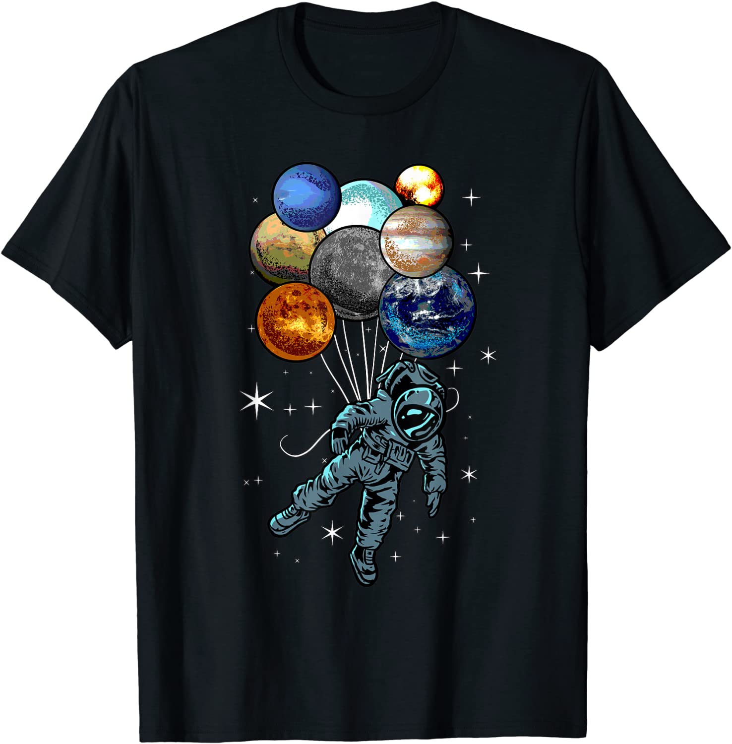 Astronaut Space Spaceman Moon Mars Planets Perfect Gift Idea T-Shirt