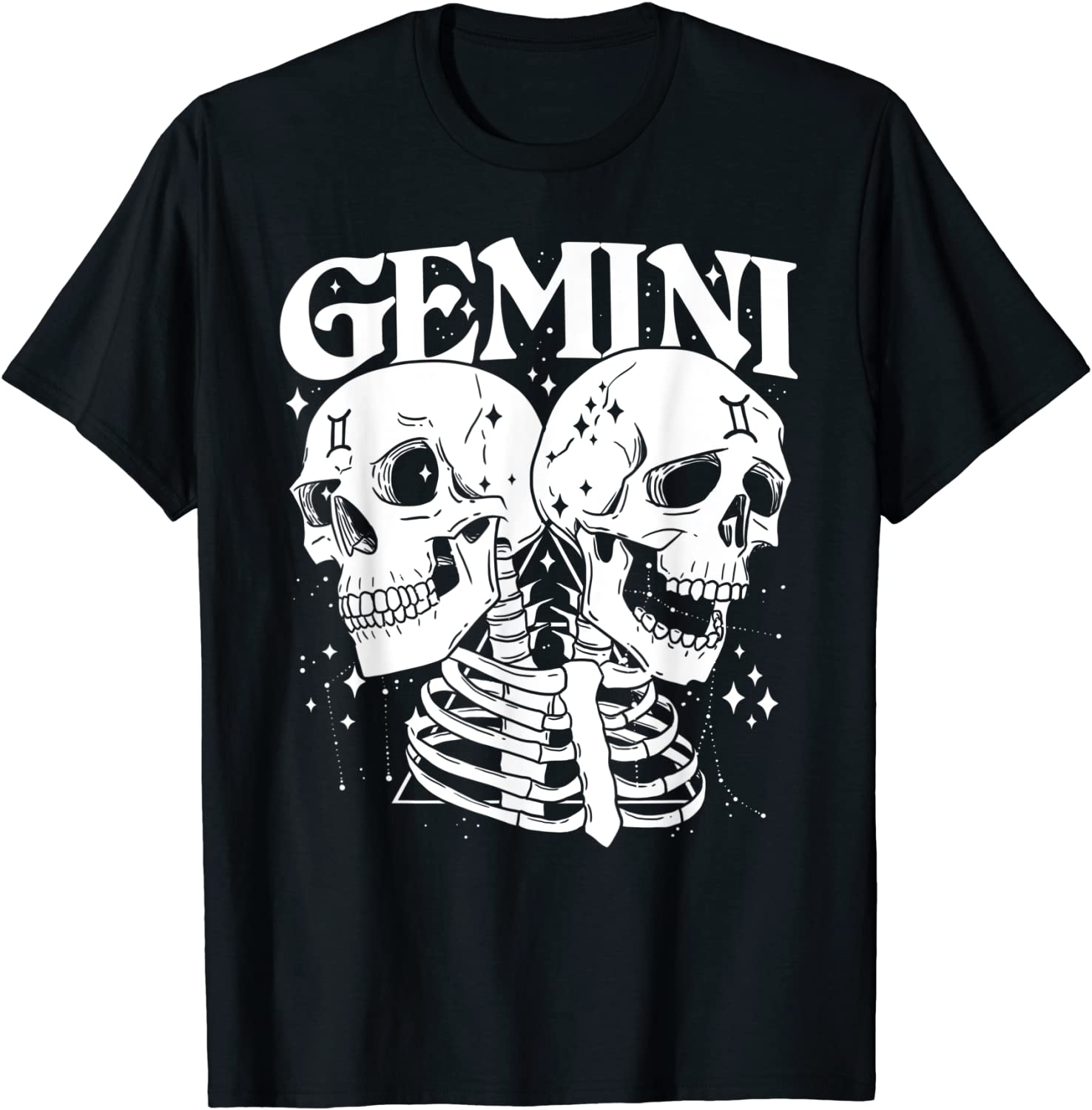 GEMINI Faery Crystal Witch Shirt Skull constellation