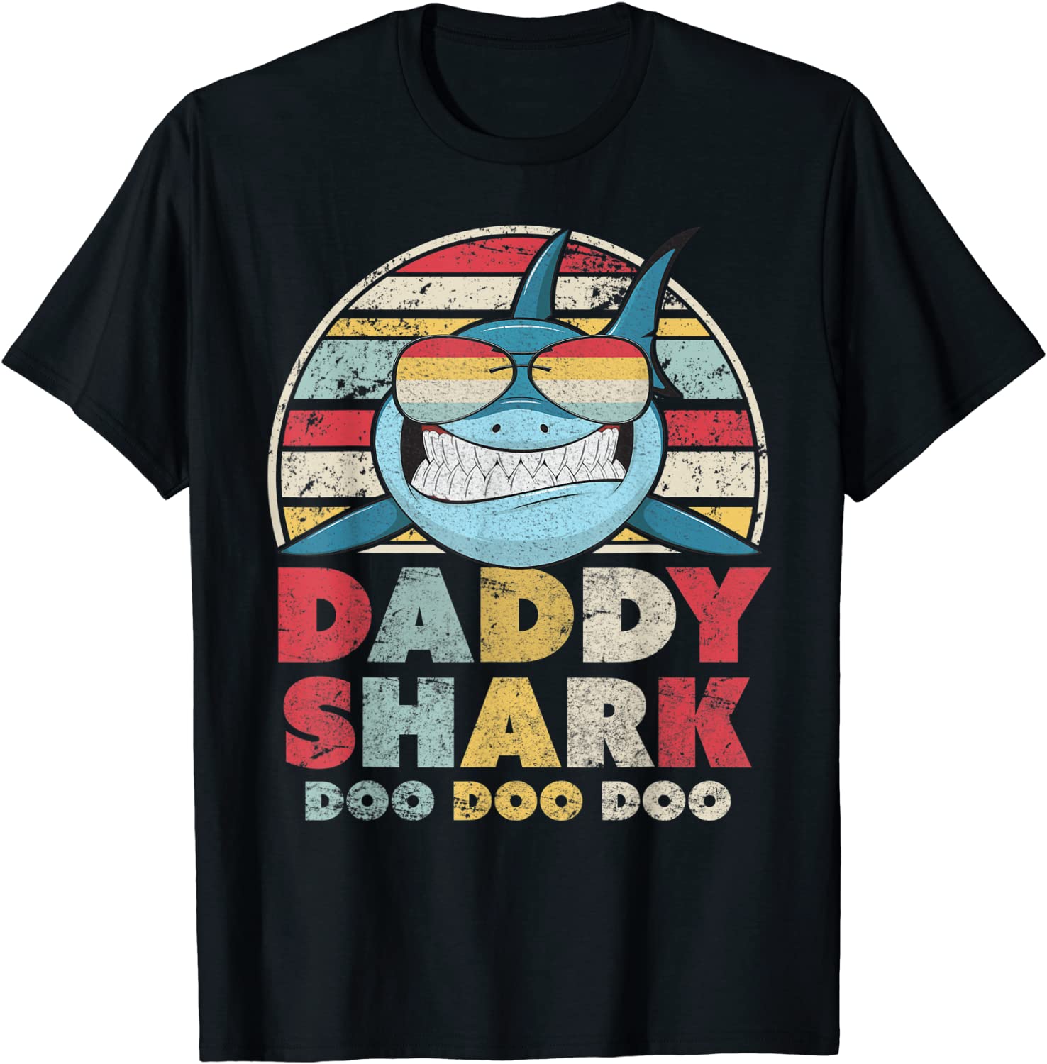 Daddy Shark Shirt Gift For Dad T-Shirt