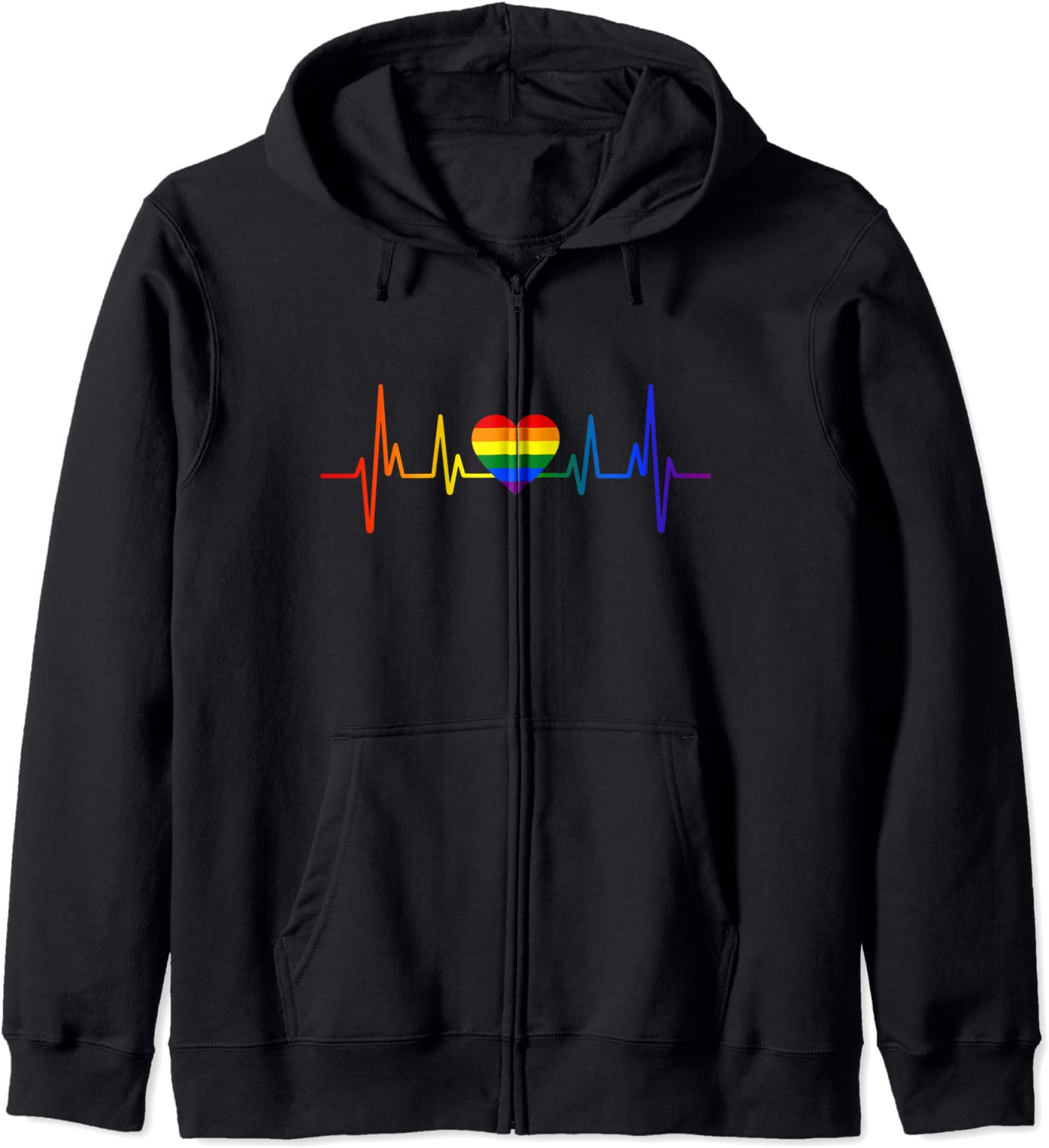 LGBT Gay Pride Heartbeat Hoodie