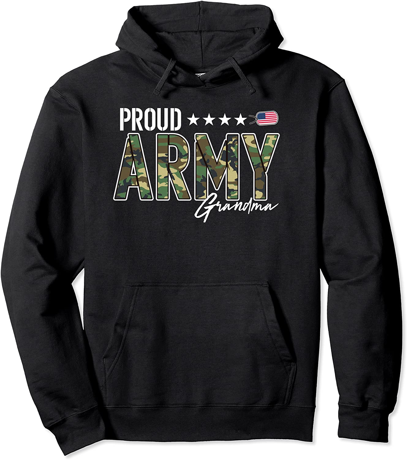 OCP Proud Army Grandma for Grandmothers of Soldiers Pullover Hoodie