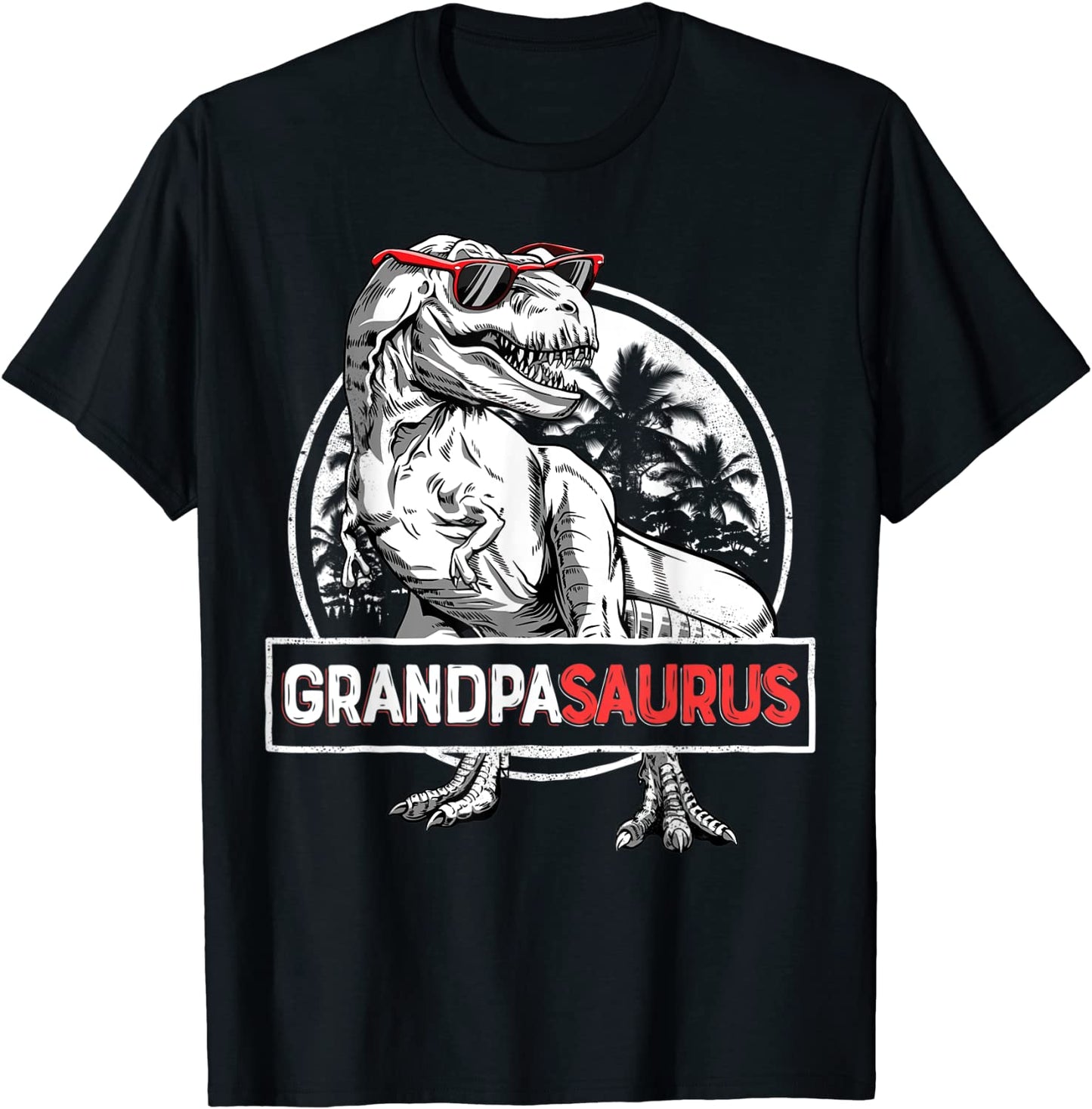 Grandpasaurus T shirt T rex Grandpa Saurus Dinosaur Granddad