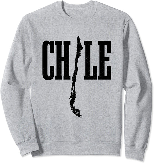 Chile Map Chilean Pride Vintage Chile Sweatshirt
