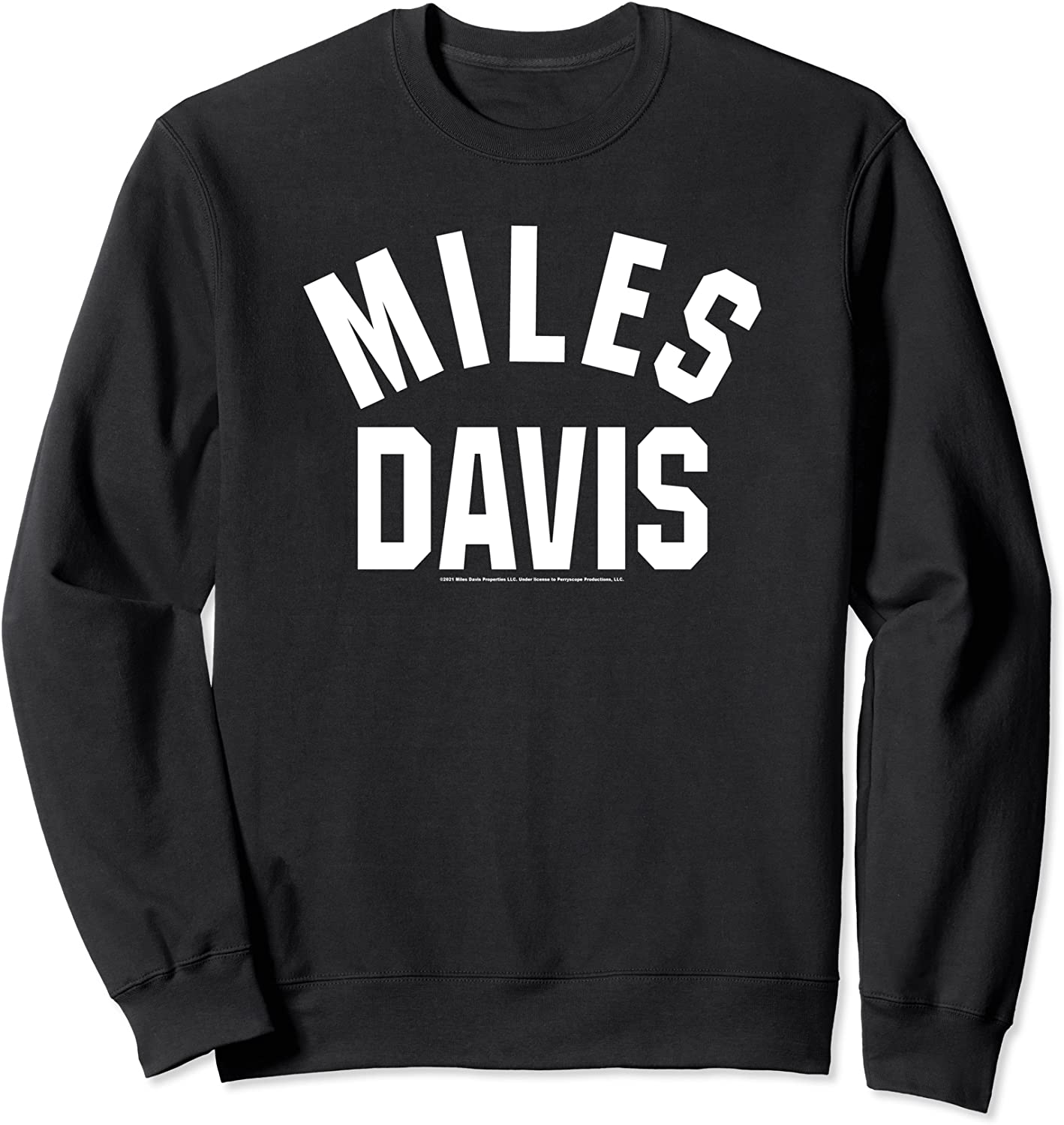 Miles Davis University White Type Sweatshirt