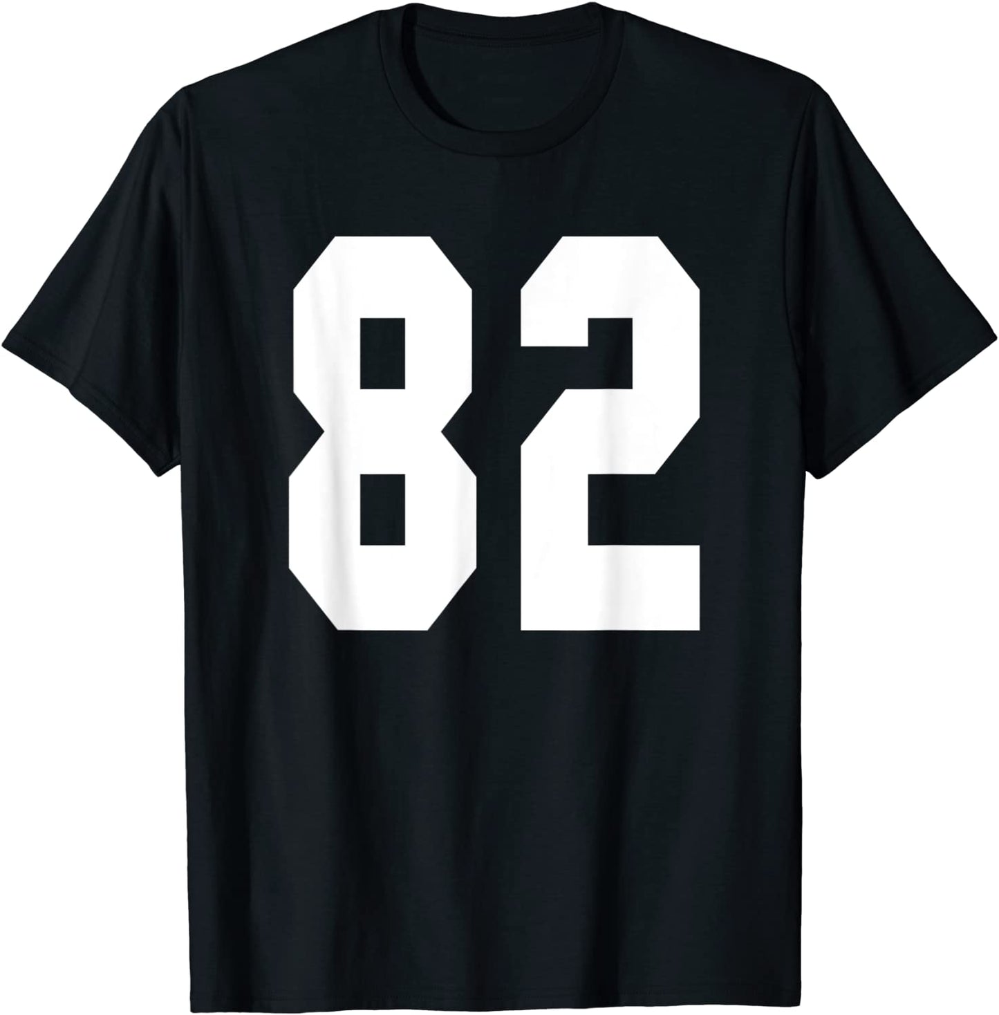 82 Team Sports Jersey Front Back Number Player Fan T-Shirt
