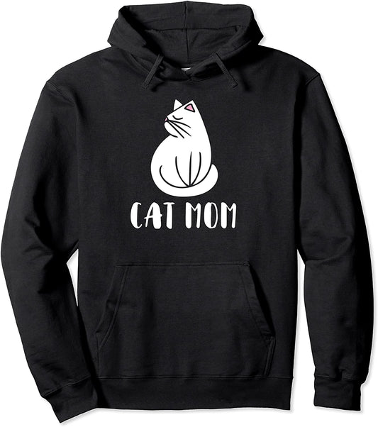 Cat Mom pullover hoodie cute kitty cats moms crazy cat lady