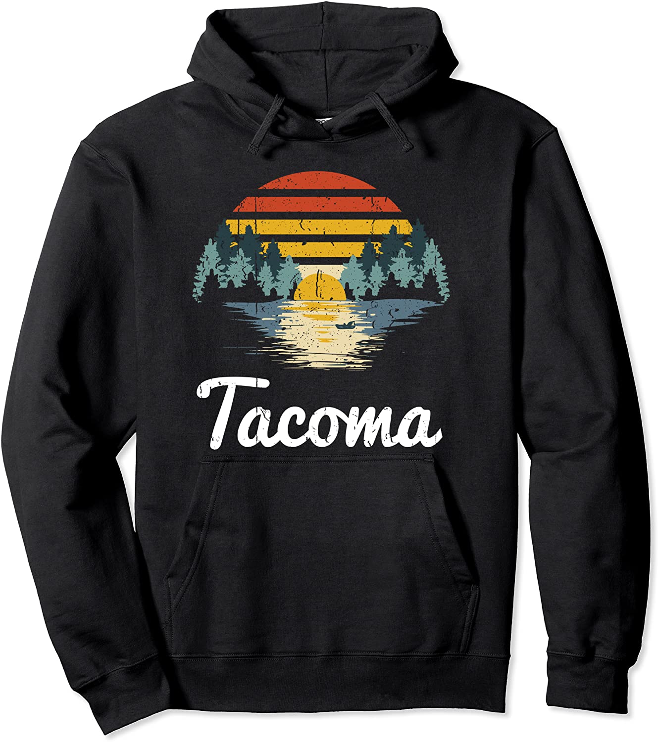 Tacoma Washington Vintage Retro Family Vacation Gift Hoodie