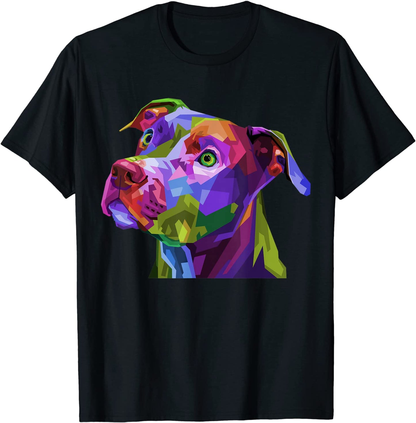American Pitbull Terrier Pop Art Portrait for Dog Owners T-Shirt