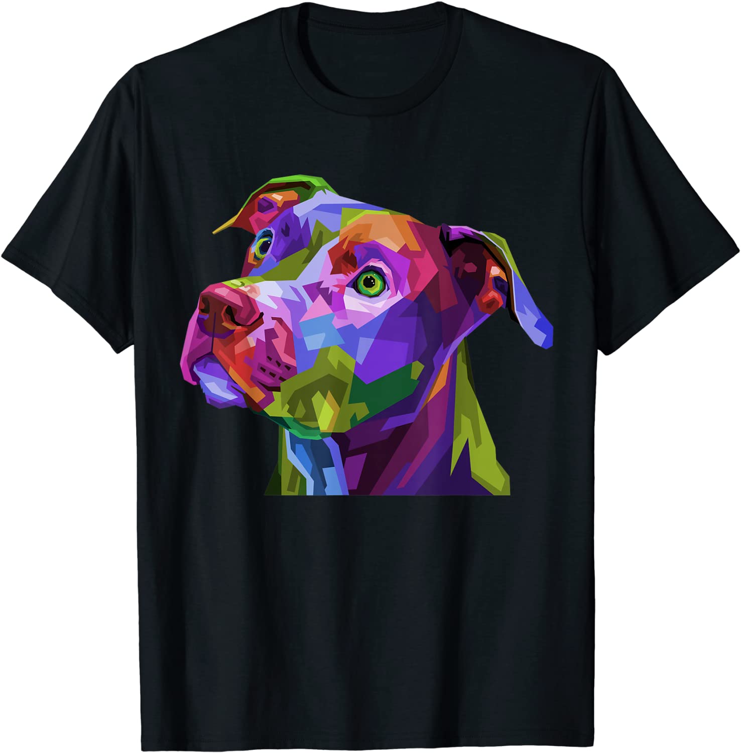 American Pitbull Terrier Pop Art Portrait for Dog Owners T-Shirt