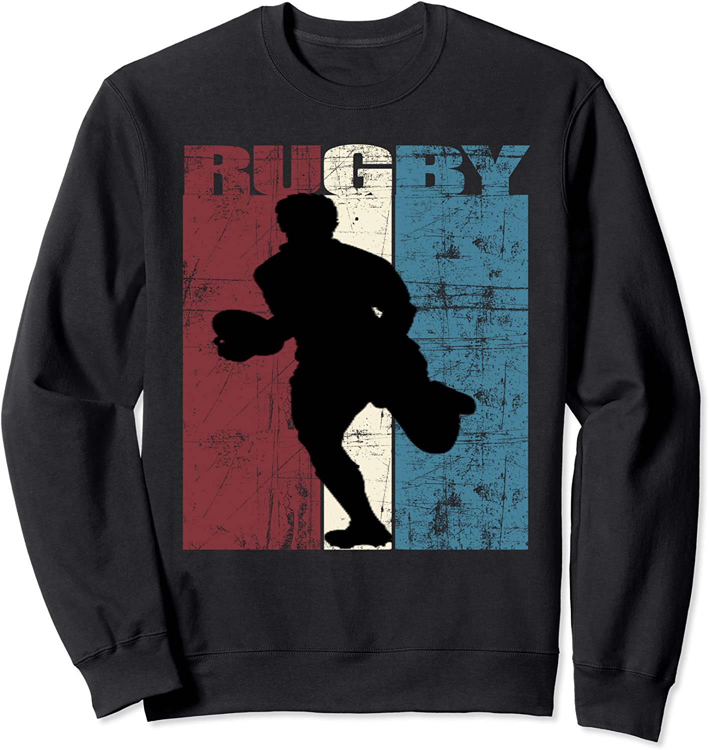 Rugby Gift Idea Rugby Vintage Rugby Player Distressed Sweatshirt