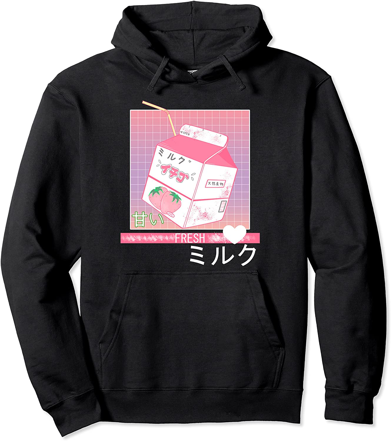 90s Japanese Otaku Stylish Aesthetic Milk Hoodie